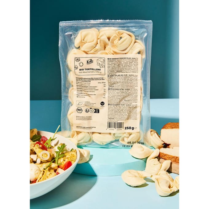 Bio tortelloni met gerookte tofu 250 g