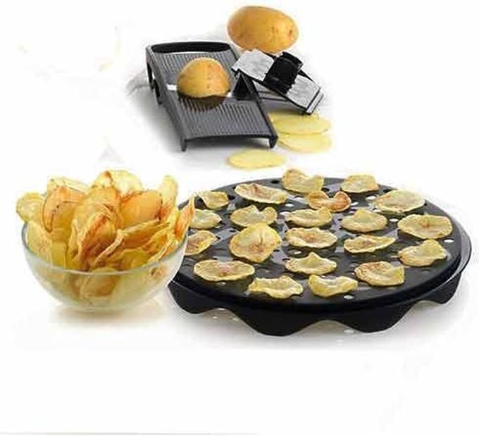 Mastrad Chipsmaker - Siliconen - Met mandoline - Zwart