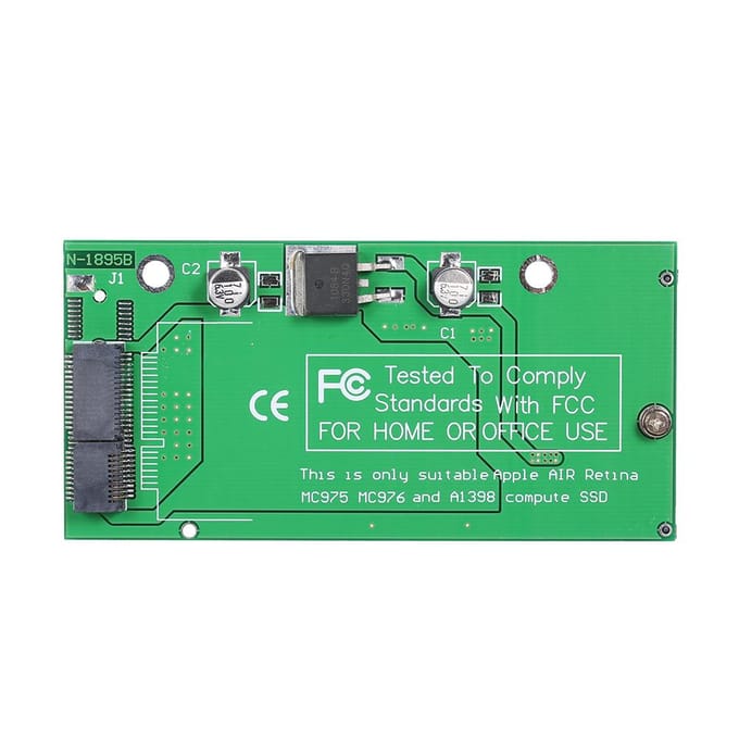 Carte adaptateur SSD pour Macbook Air et Pro Retina 2012, convertisseur de disque dur, modèle A 1425 A1398