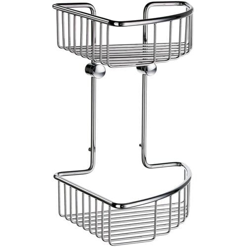 Smedbo Sideline corner soap basket, double DK1022