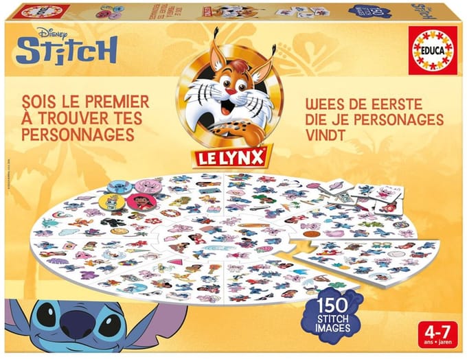 Educa - Bordspel - Lynx Stitch - Zoek de afbeeldingen - reactievermogen - gezichtsvermogen - memorygame