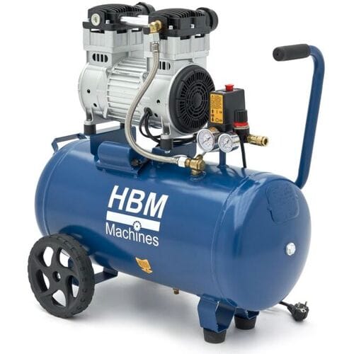 HBM 50 Liter Professionele Low Noise Compressor (87 dB)