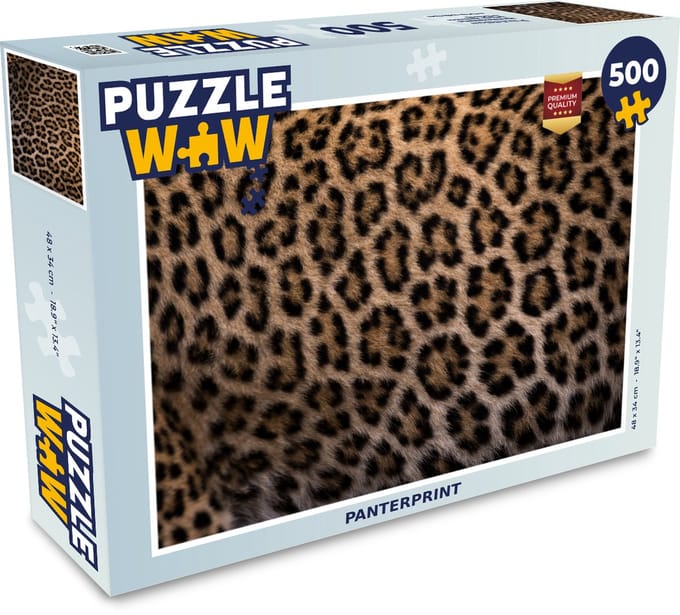Puzzel Panterprint - Legpuzzel - Puzzel 500 stukjes