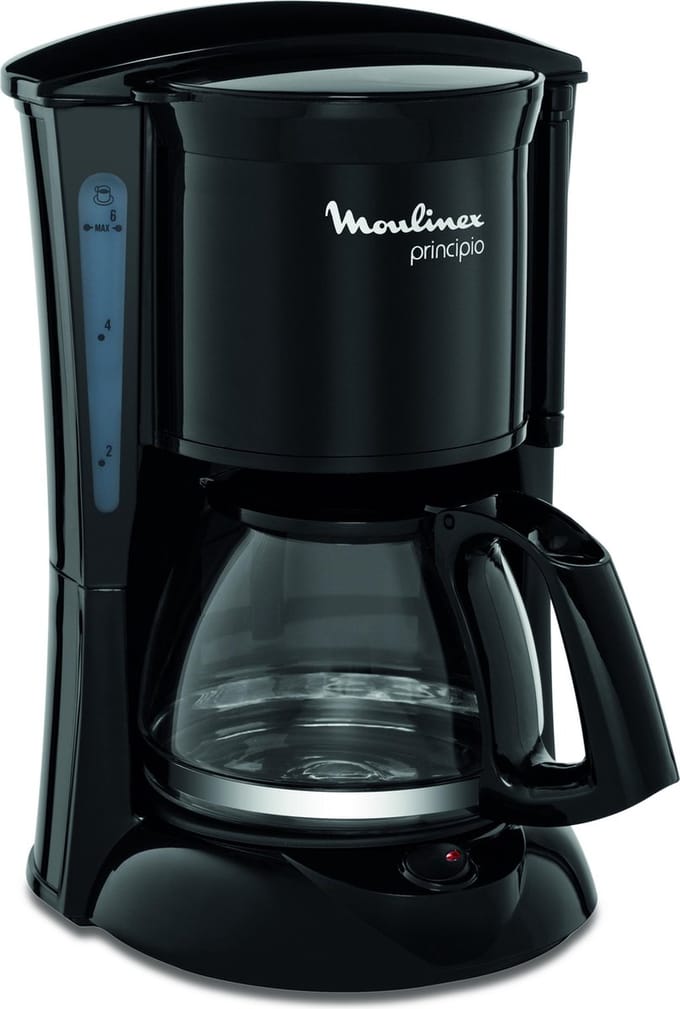 Drip Koffiemachine Moulinex FG1528 0,6 L 600W (6 Koppar) Zwart