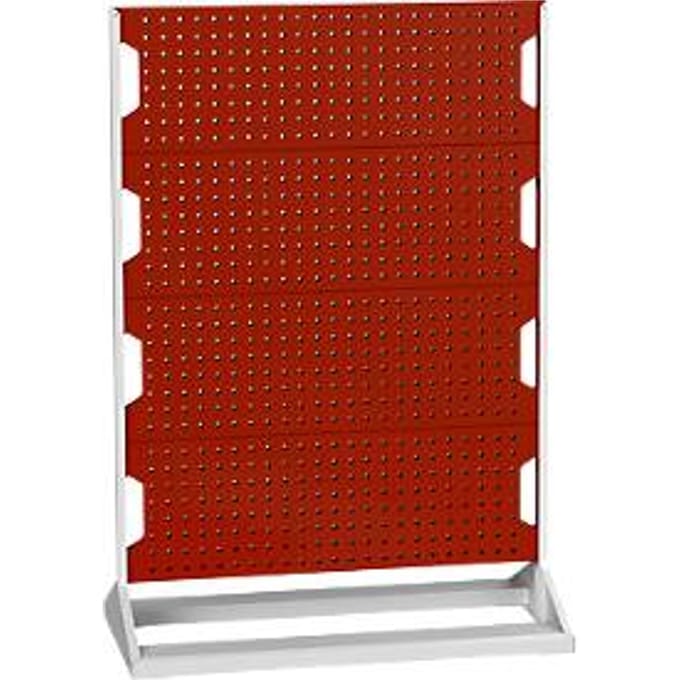 Perfo Rack, 8 geperforeerde panelen, B 1000 x D 550 x H 1450 mm, staal, lichtgrijs RAL 7035/paars RAL 3004