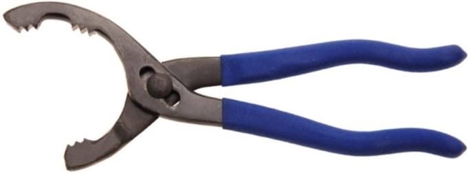 Benson Verstelbare oliefiltertang - rubberen handvat - zelfklemmend - 63-116 mm - geel