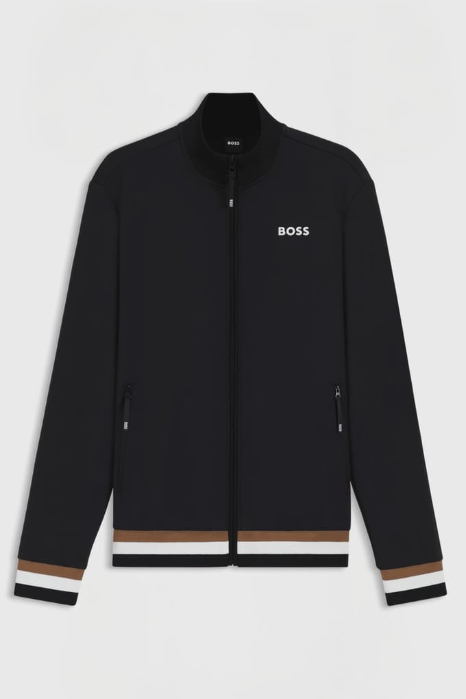 Boss Equestrian Heren Sammy Functional Cardigan Heren S Zwart