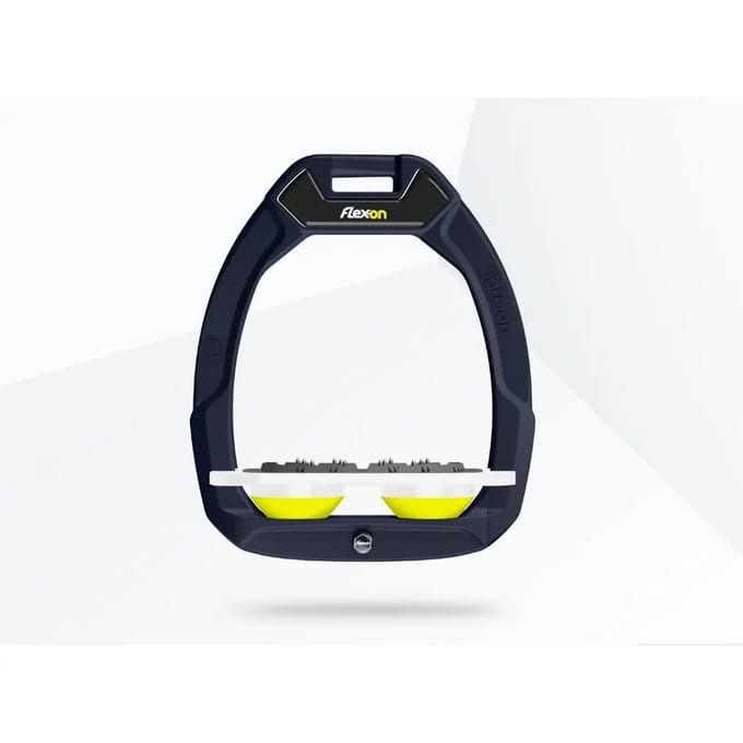 Veiligheid stirrups Plat Ultra Grip Groen/Wit/Geel Flex-On Safe-On
