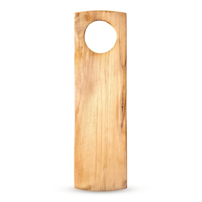 Rico & Plato Serveerplank - Teak houten - Rechthoekig - 55 cm lengte - Borrelplank - Tapasplank - Kaas - Hapjes