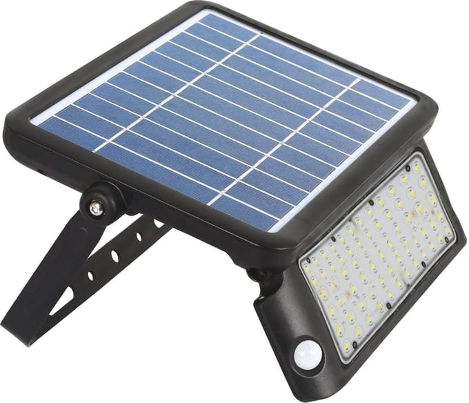 V-tac VT-787-10 Solar floodlight met sensor - 10W - 4000K - 1100 Lumen