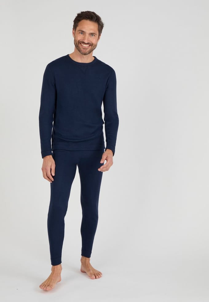 Damart - T-shirt fleece Thermolactyl Sensitive - Heren - Blauw - (94-101) M