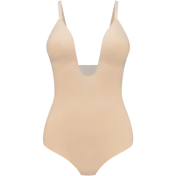 Bye Bra Sculpting Bodysuit Diepe V String | Beige M