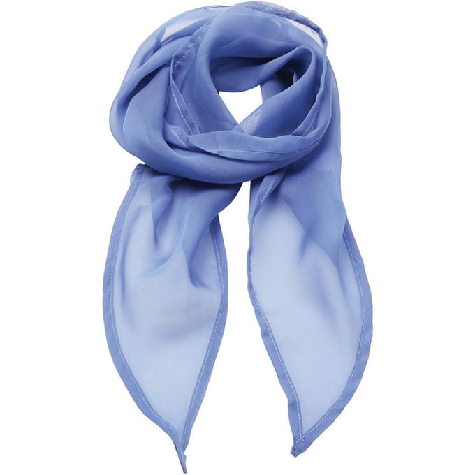 Premier Dames/Dames Chiffon Sjaal (Middenblauw)