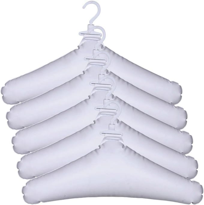 5 Stuks Opblaasbare Kledinghangers voor Reizen en Camping