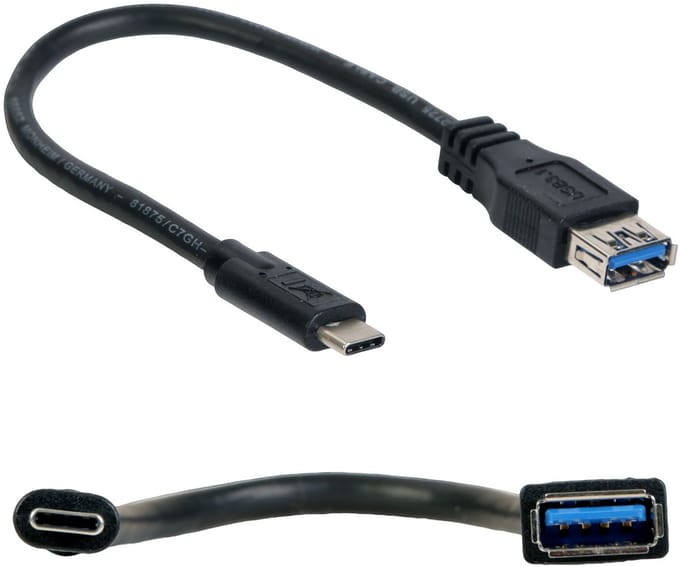 USB-C-kabel USB 3.1 USB-C mannelijk naar USB-A vrouwelijk