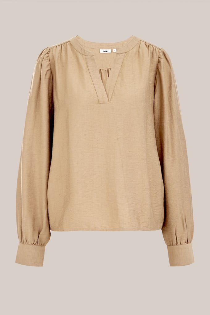 WE Fashion Blouse Greige Taglia: S | Maglie a manica lunga Outlet | Donna