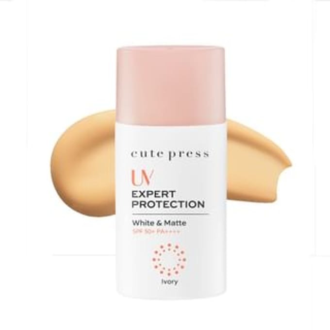 Cute Press - UV Expert Protection White & Matte SPF 50+ PA++++ Ivory - 40ml