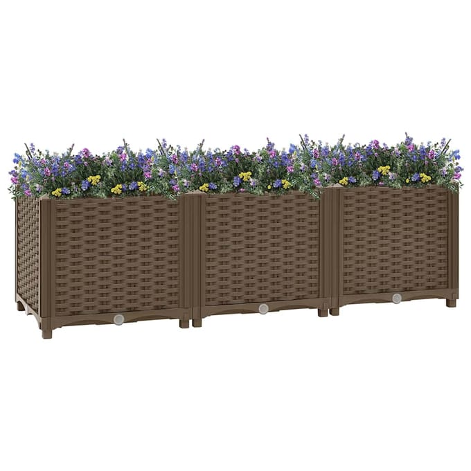 vidaXL - Verhoogd - bed - 120x40x38 - cm - polypropyleen