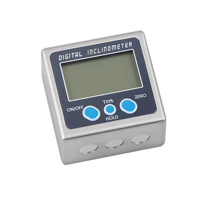 Multifunctionele digitale hellingsmeter, zinklegering, 360° elektronische gradenboog, mini digitaal Type 1 gray