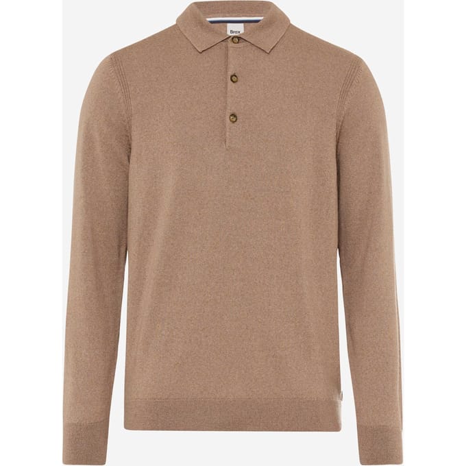 Brax Heren Trui  Style PASCAL cappucino, lichtbruin, maat XL