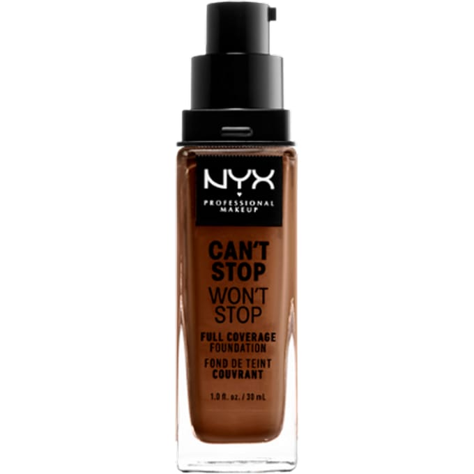 Nyx Professional Makeup Can't Stop Won't Stop Foundation - Cocoa - Volledig Dekkende Foundation - Donker