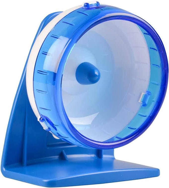 Loopfiets Knaagdieren - Loopwiel Hamster - Dier Beweging - Geluidsarm Model - Ø 12 cm - Blauw