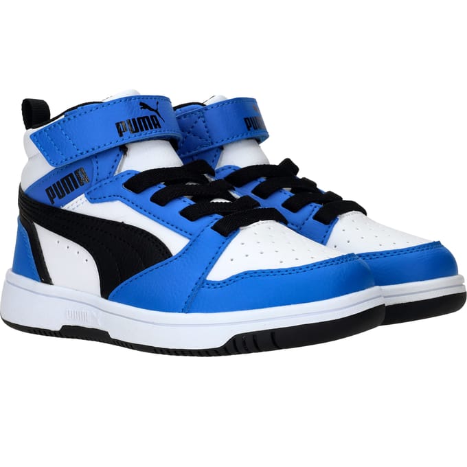 PUMA Puma Rebound V6 Mid AC+ PS Unisex Sneakers - PUMA White-PUMA Black-Racing Blue