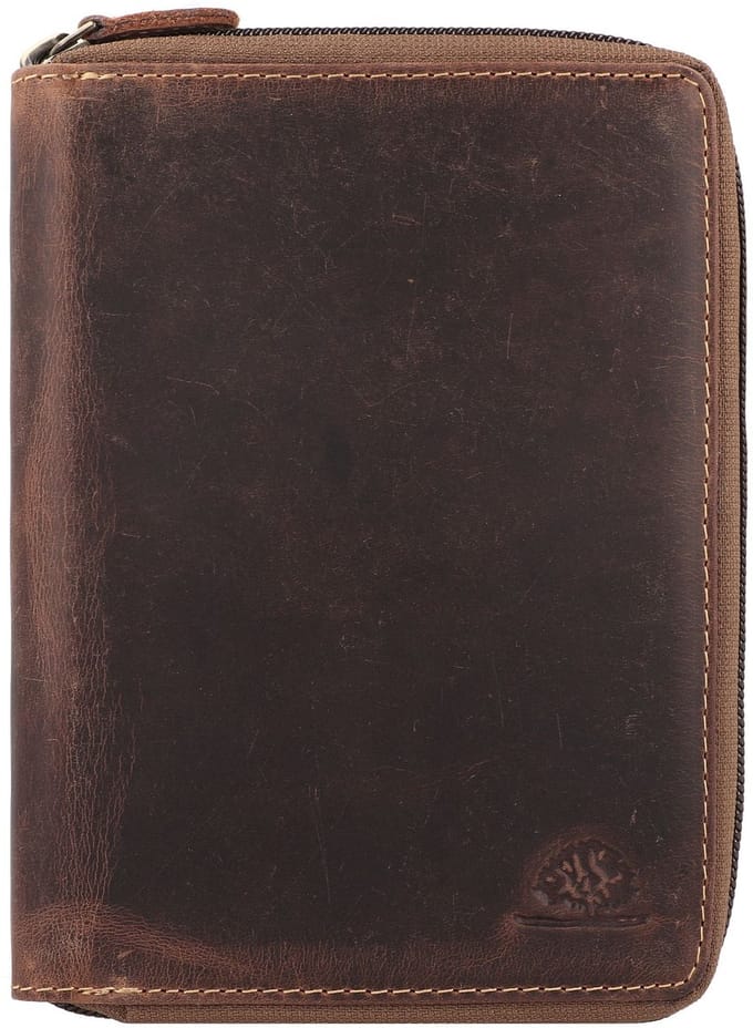 GREENBURRY identiteitskaarthoesje Vintage Document Holder 6tlg. Brown bruine