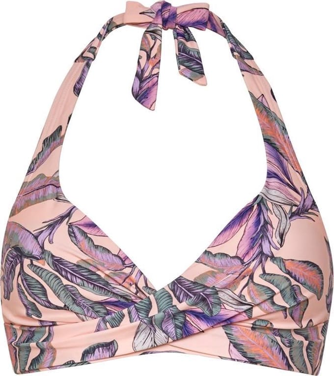 Beachlife Tropical Blush Halter bikinitop met beugel Dames - Maat 36F