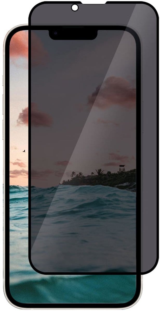 Casecentive Privacy Glass Screenprotector 3D full cover iPhone 15 Plus