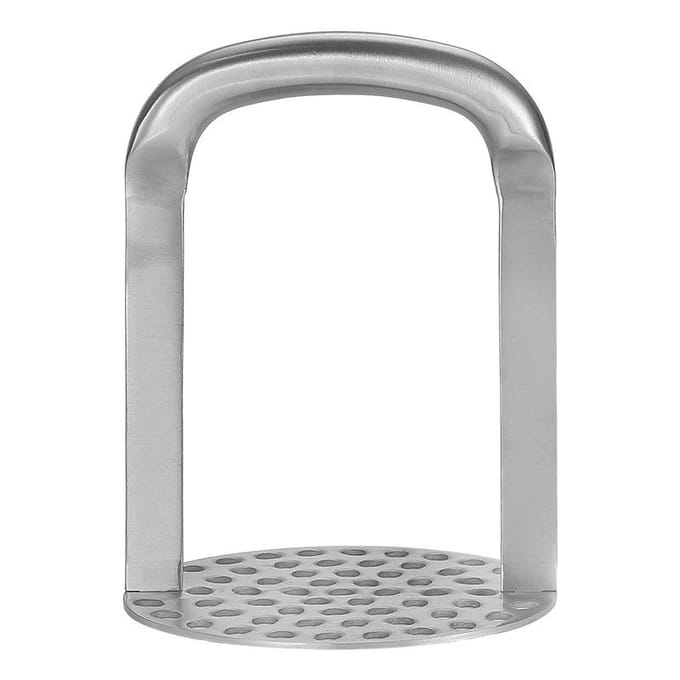 Aardappelstamper Roestvrij Staal Handmatige Aardappelstamper Keukengadget met Antislip Handvat gray