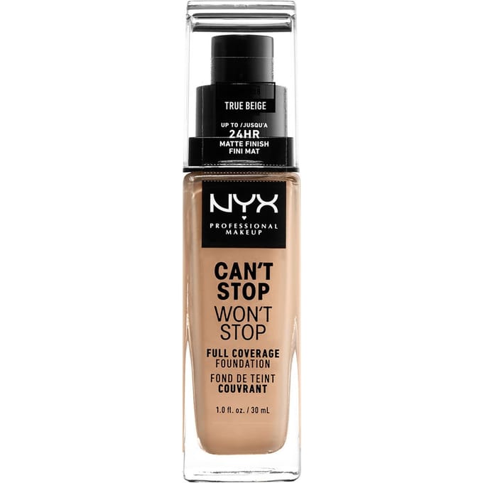 Nyx Professional Makeup Can't Stop Won't Stop Foundation - True Beige - Volledig Dekkende Foundation - Donker Beige