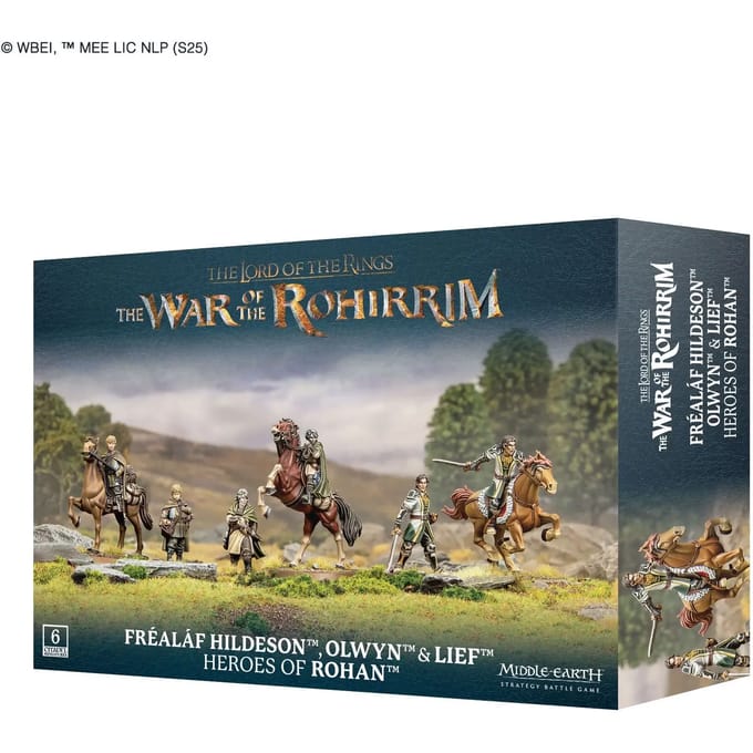 Beeldje Games Workshop Warhammer Middle Earth - Frealaf Hildeson, Olwyn & Lief, Heros du Rohan