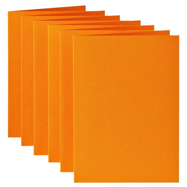 Papicolor Dubbele kaart A6 oranje 200gr-CV 6 stuks  309911 - 105x148 mm