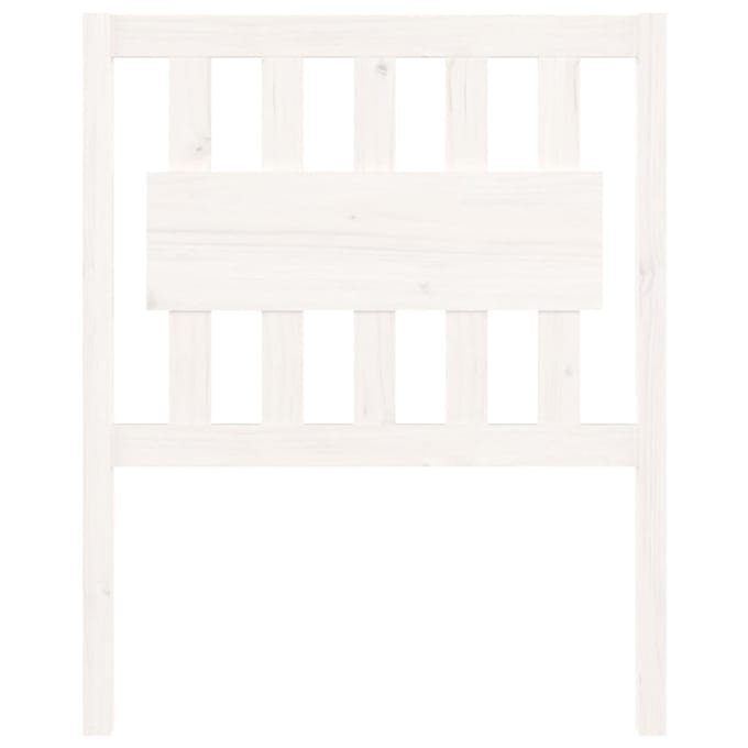 vidaXL - Hoofdbord - 80,5x4x100 - cm - massief - grenenhout - wit