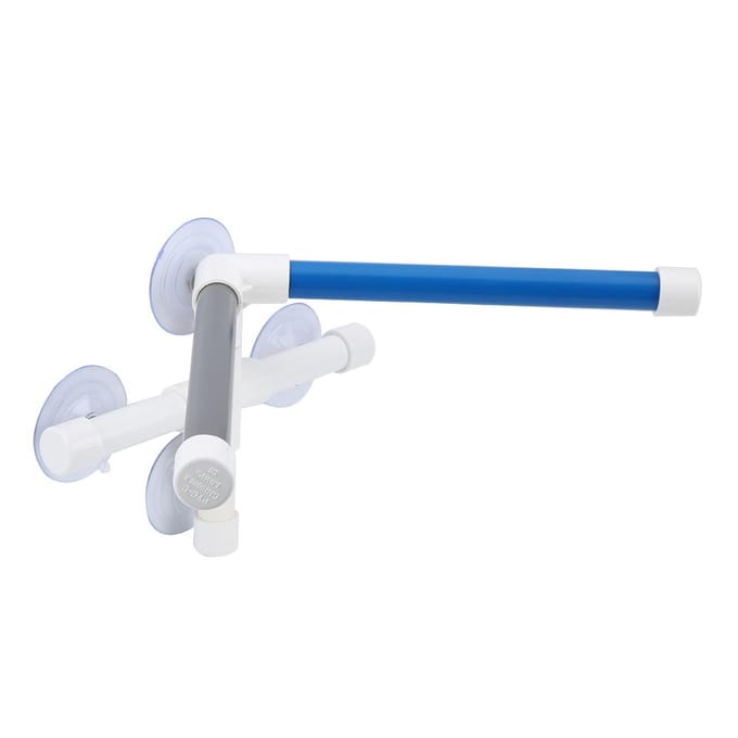 Douche Bain d'Oiseaux en PVC Perchoir de Bain avec Ventouse pour Perroquet Ara white