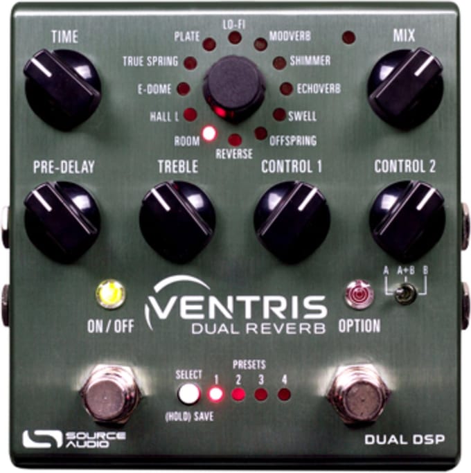 Source Audio Ventris Dual Reverb - Effect-unit voor gitaren