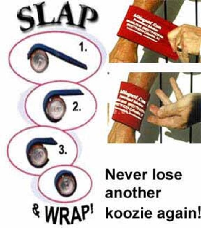Eizook - 2 stuks Slap Wrap stubbie - Blikjes koelhouder - Zwart