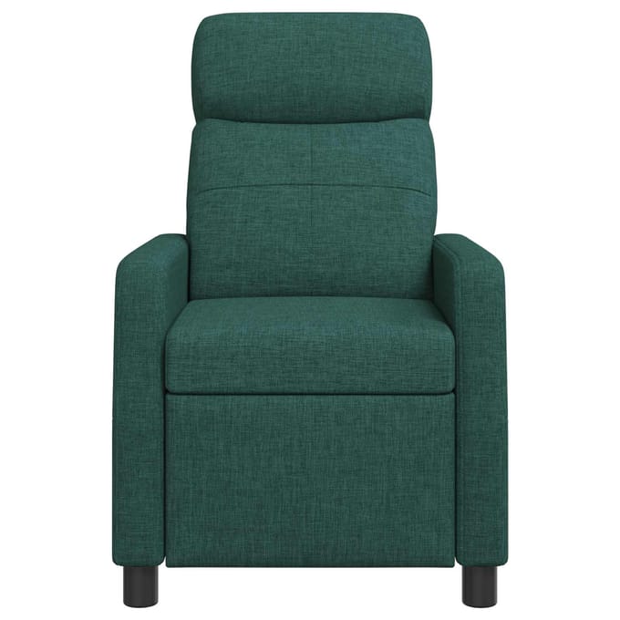 vidaXL - Recliner - Donkergroen - Stof