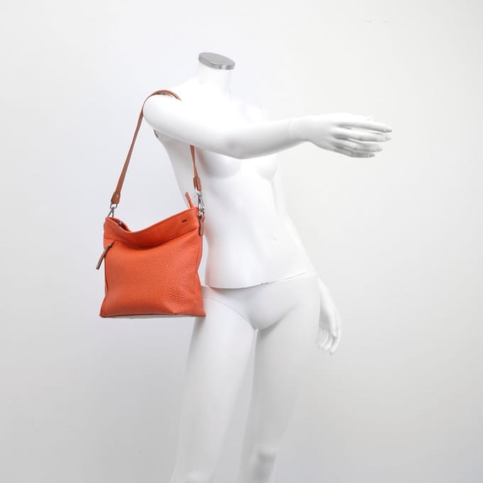 Berba | Soft | Schoudertas | Oranje | Leer