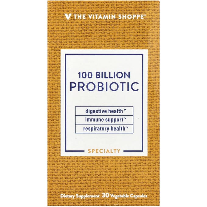 The Vitamin Shoppe, probioticum, 100 miljard CFU, 30 vegetarische capsules