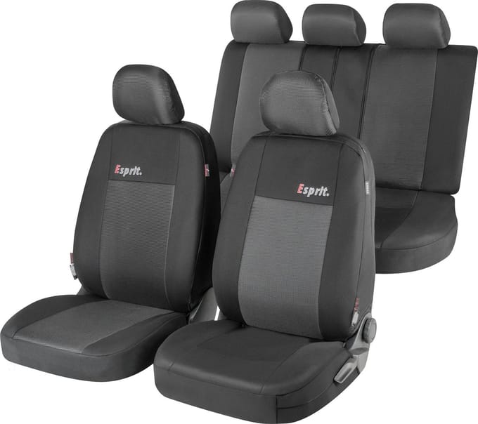 Walser ZIPP IT Premium Esprit autostoelhoezen complete set met ritssysteem - normale zitplaatsen