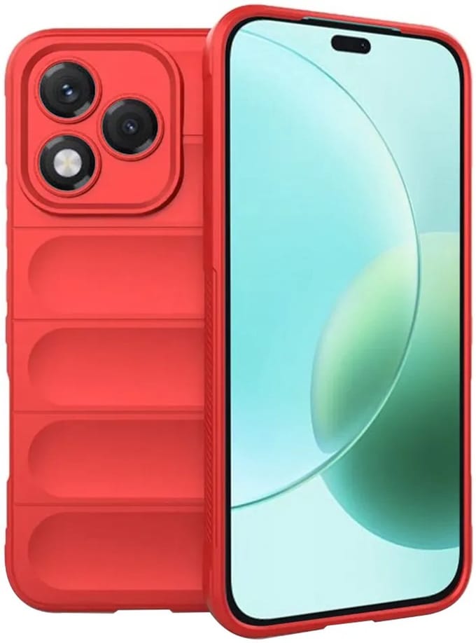 Hoesje geschikt voor HONOR 400 Lite - Techsuit Magic Shield Silicone Back Cover - Rood