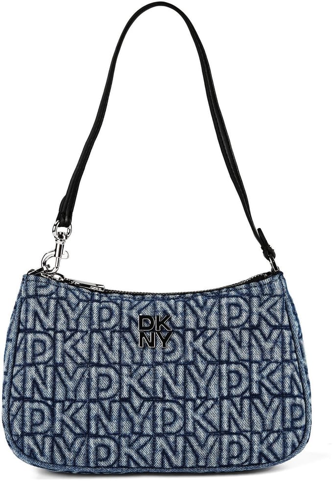 DKNY schoudertas Jenny Top Zip Shoulder Bag Denim blauw