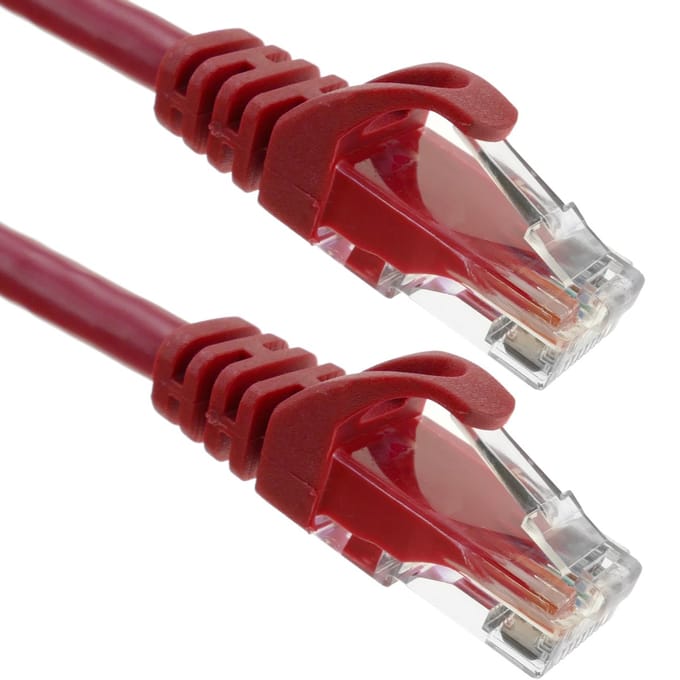 BeMatik - 2 m rode Cat.6a UTP Ethernet-netwerkkabel