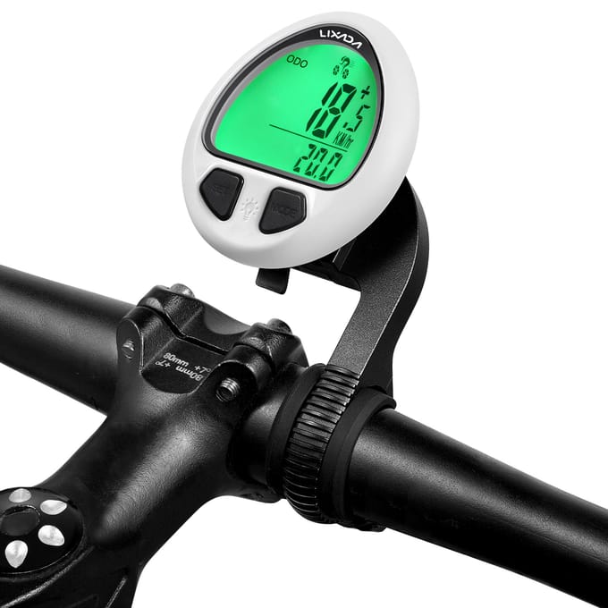 Fietssnelheidsmeter Bekabelde/draadloze fietscomputer Kilometerteller Fietssnelheidsmeter Wired wit