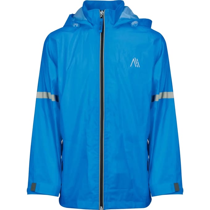 Ralka Waterdichte Regenjas voor Kinderen - Reflectie - Blauw - Maat 176