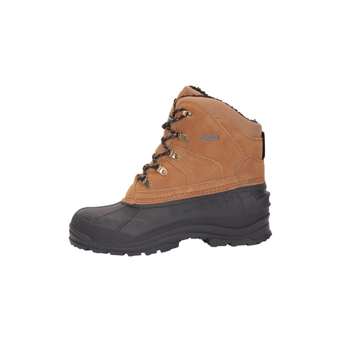 Mountain Warehouse Heren Assortiment Koe Suède Sneeuwlaarzen (Donker Beige)