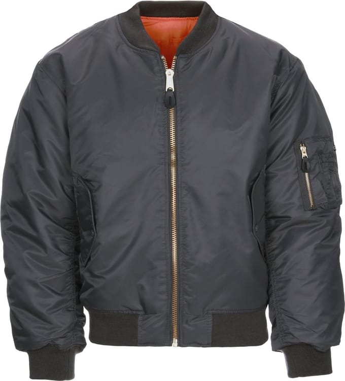 Fostex MA-1 bomber jack / jas Grijs - Maat S