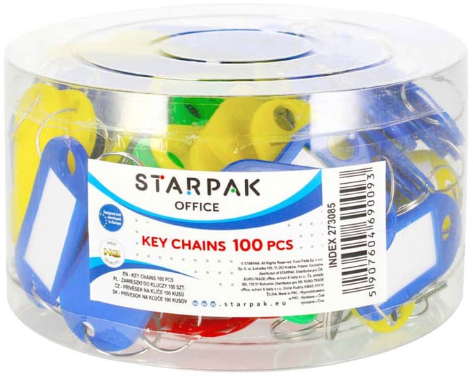 Sleutelhanger met Adres, 100st.